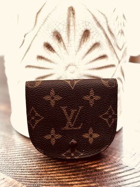 Louis Vuitton Monogram Porte Monnaie Gousset Coin Purse Wallet/rare find